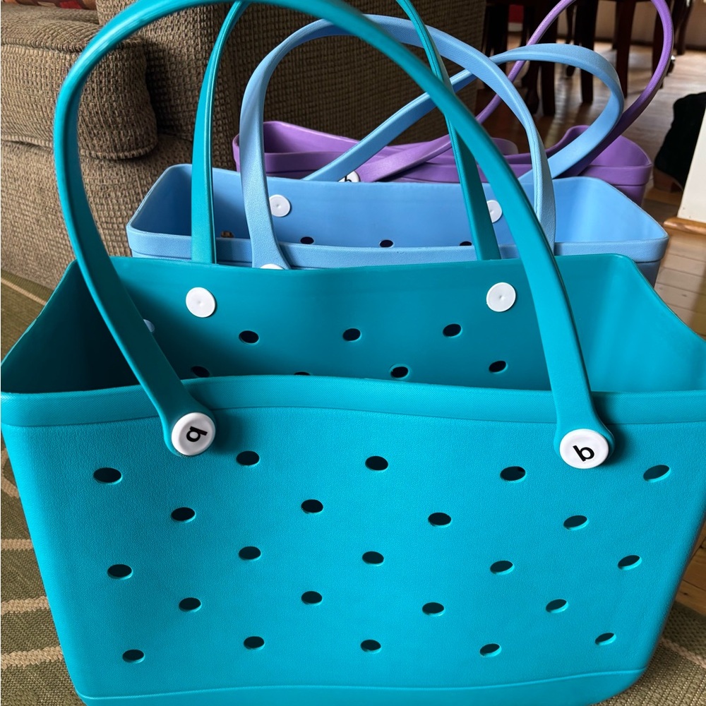 Stylish dark turquoise Bogg Tote Bag
